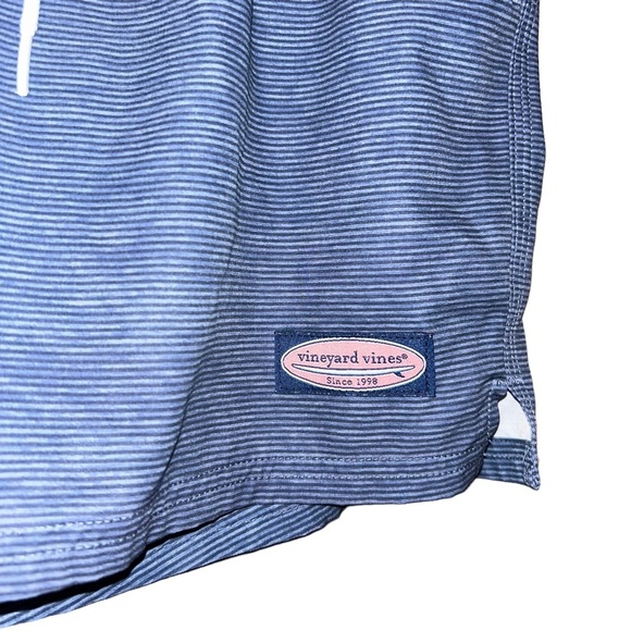 Vineyard Vines Mens Swim Trunks blue stripe board shorts size Small S - Picture 2 of 4